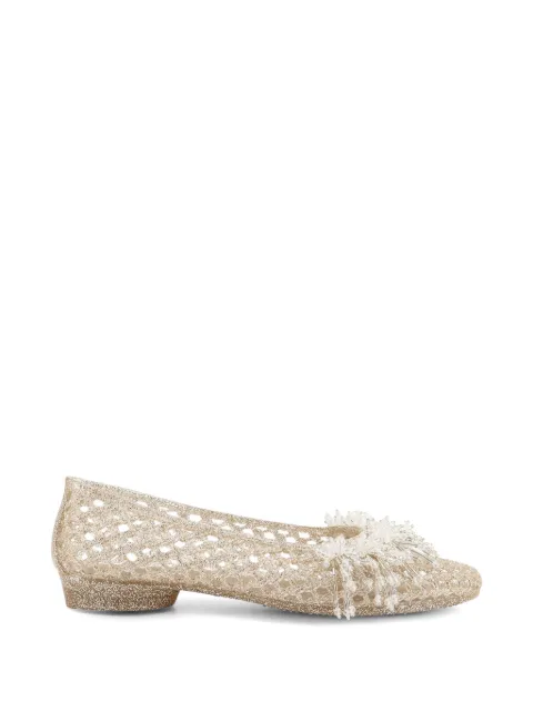 HEAVENLY JELLY beaded ballet flats Gold HJ26PSALST03