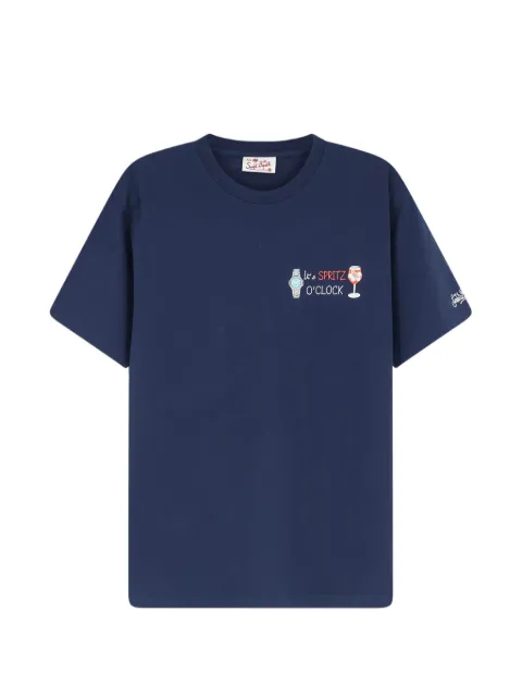 MC2 Saint Barth embroidered-motif t-shirt Blue POT000104442L61EMB