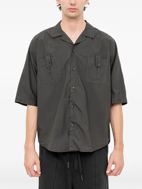 Andrea Ya'aqov patch-pocket short-sleeve shirt Black 26MWAG22
