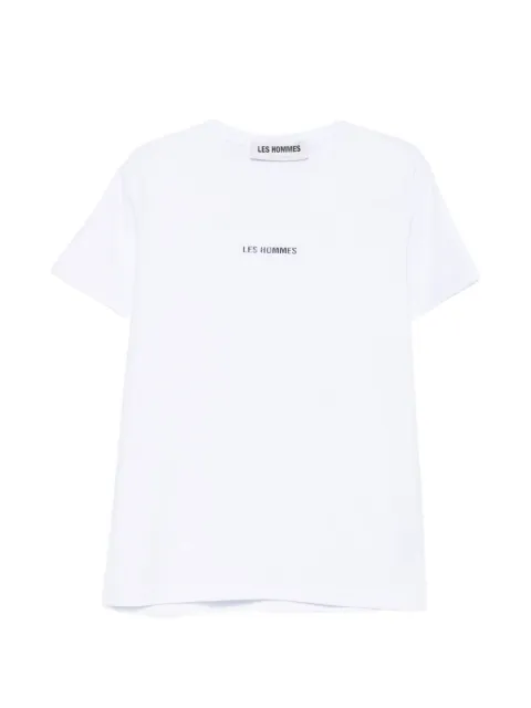Les Hommes Urban logo-print T-shirt White 261L04001