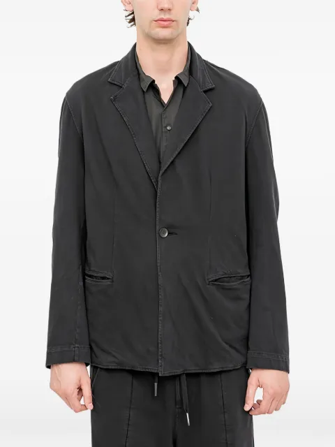 Andrea Ya'aqov exposed-seam single-breasted blazer Black 26MGOW12
