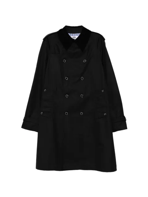 Junya Watanabe MAN back-vent double-breasted coat Black WQC901