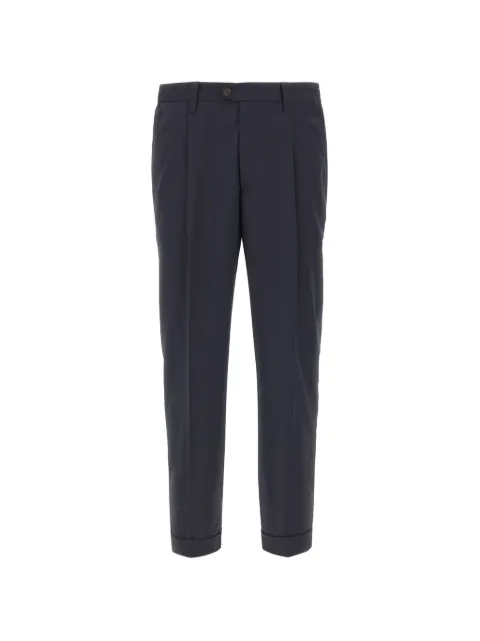 DEVORE front-pleats trousers Blue DVR47CW20070325