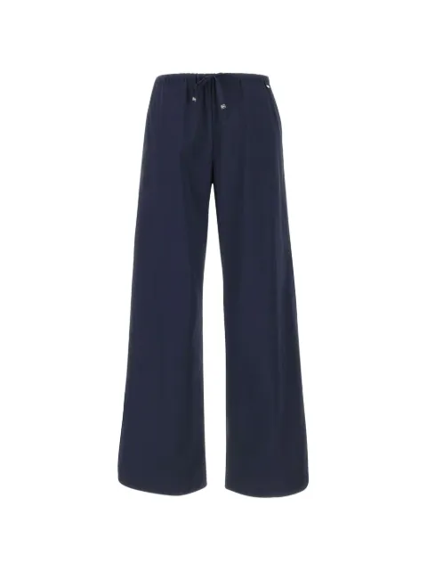 Herno elasticated wide-leg trousers Blue PT000213D13288