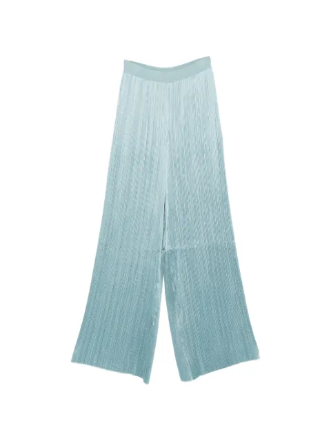 JOSEPH Amber plissé palazzo pants Blue JF009723