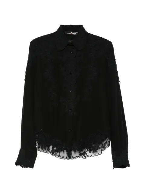 Ermanno Scervino lace black shirt Black D482K334APVKX