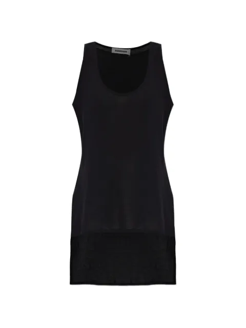 DARKPARK side slit tank top Black WTO10FAC155