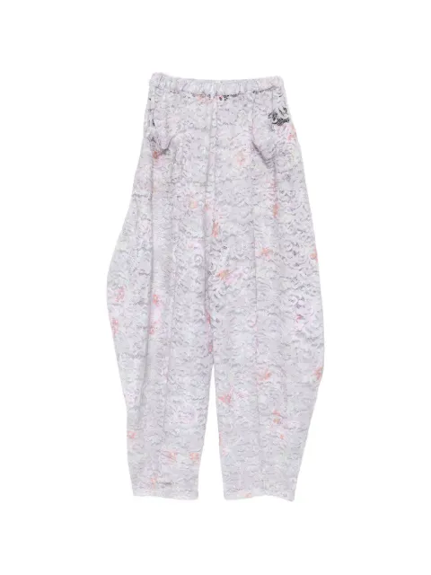 Barbara Bologna floral-lace trousers Grey PAOLAS31COMECAMPIONE