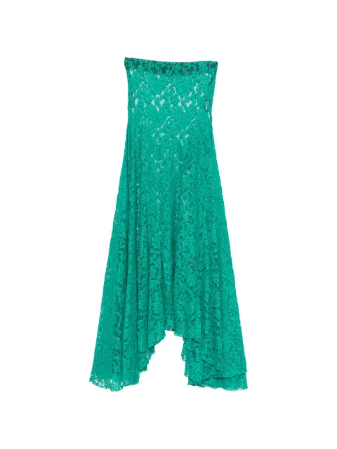 Barbara Bologna floral-lace asymmetric skirt Green PIZZO55VCOMECAMPIONE