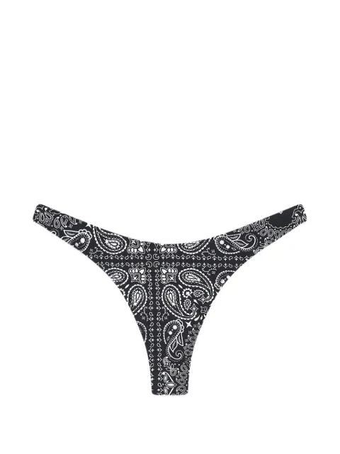 MC2 Saint Barth paisley-print bikini bottoms Black NAO000103518L00