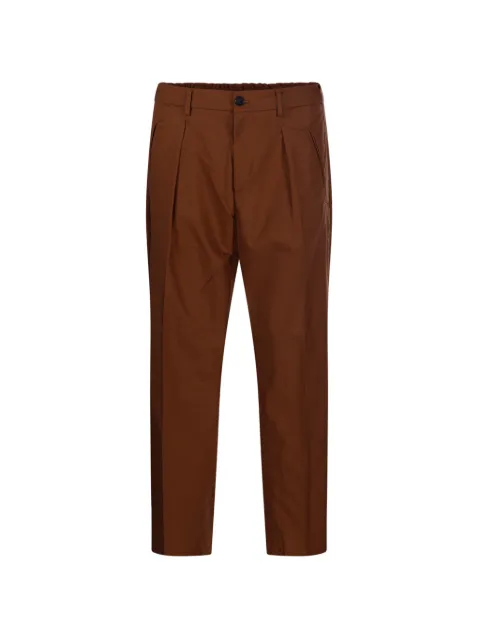 Entre Amis pleated trousers Brown P26KLIMT2150