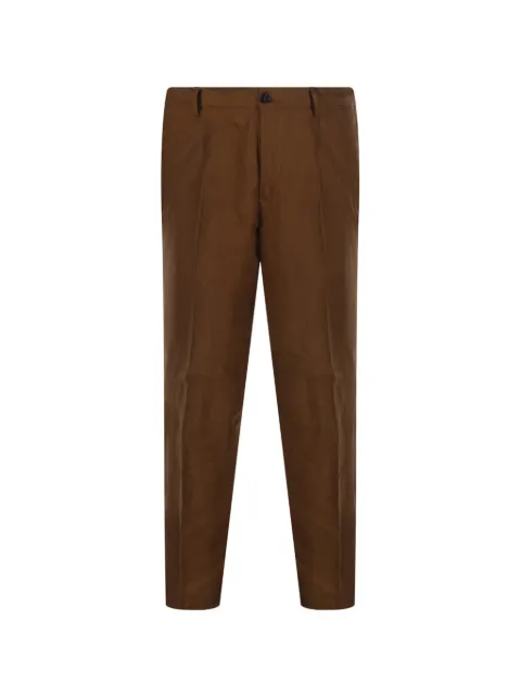 Entre Amis pleated trousers Brown P26JAP5RENO2148