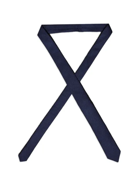 ROBERTO CLERICI honeycomb-knit tie Blue CRAVATTANIDOAPEGRANDEBLU