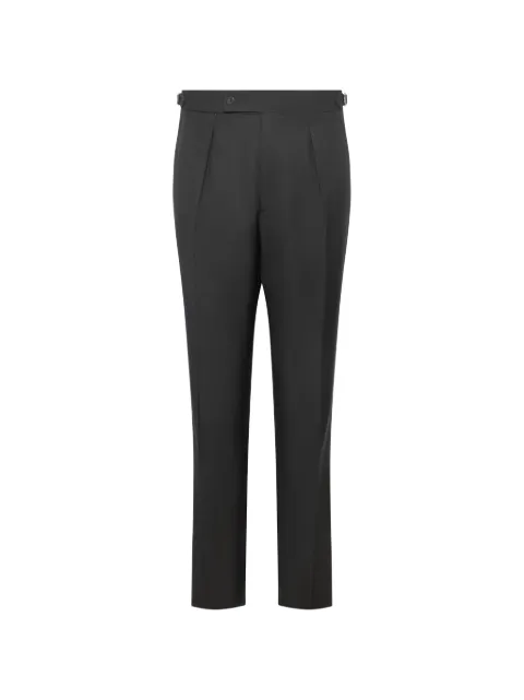 FRANZESE COLLECTION pleat buckle trousers Black FRAPT38P01