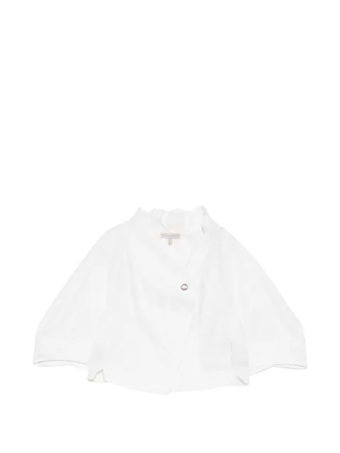 SHIATZY CHEN jacquard cropped top White 160591