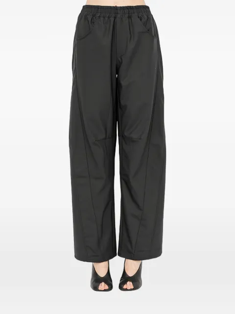Andrea Ya'aqov high-cuff trousers Black 26WCRU65NYLON