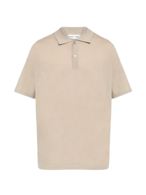 SAMSOE SAMSOE wool polo shirt Neutrals M10000059