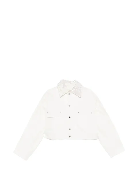 Plan C sequin-detail pocket jacket Neutrals JKCEG54CR1TD005