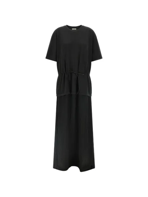 Haikure drawstring midi dress Black HEW54151TJ065PXT0002