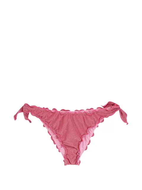 MC2 Saint Barth Moon drawstring ruffled bikini bottoms Pink MOO000100064L23