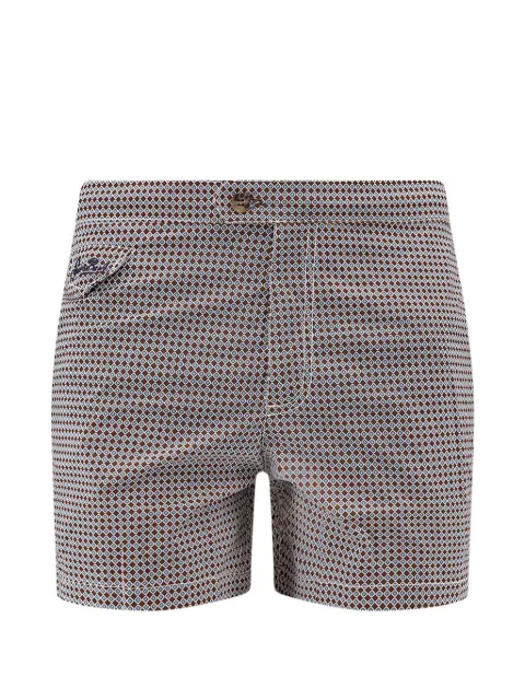 MC2 Saint Barth geometric-print swim shorts Brown HAR000100087L18
