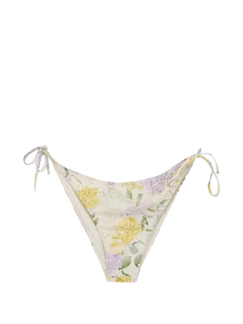 MC2 Saint Barth Virgo floral-print side-tie bikini bottoms Neutrals VIR0001