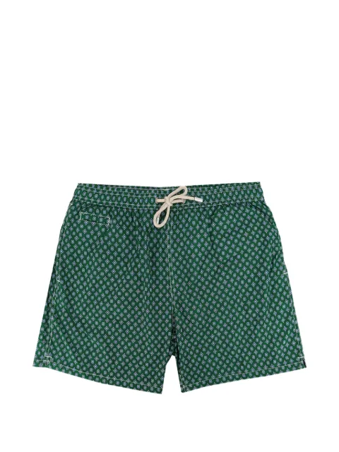 MC2 Saint Barth Lightweight printed swim shorts Green LIG0016