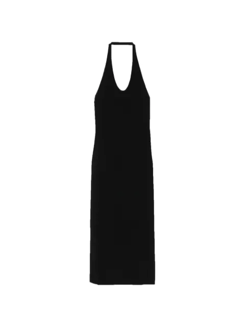 TOTEME compact knit halter dress black Black 253WRD0205YA0187001