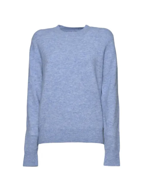 MC2 Saint Barth logo-embroidered ribbed-trim sweater Blue SORB001