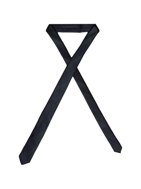 ROBERTO CLERICI honeycomb-weave tie Black CRAVATTANIDOAPEMEDIONERO