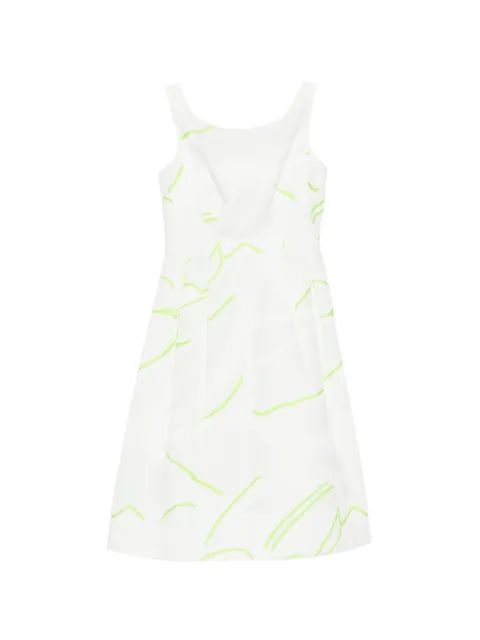 SHIATZY CHEN jacquard midi dress White 160155