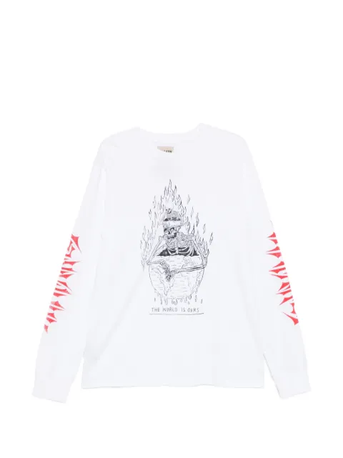 GALLERY DEPT. graphic-print long-sleeve T-shirt White TOP005