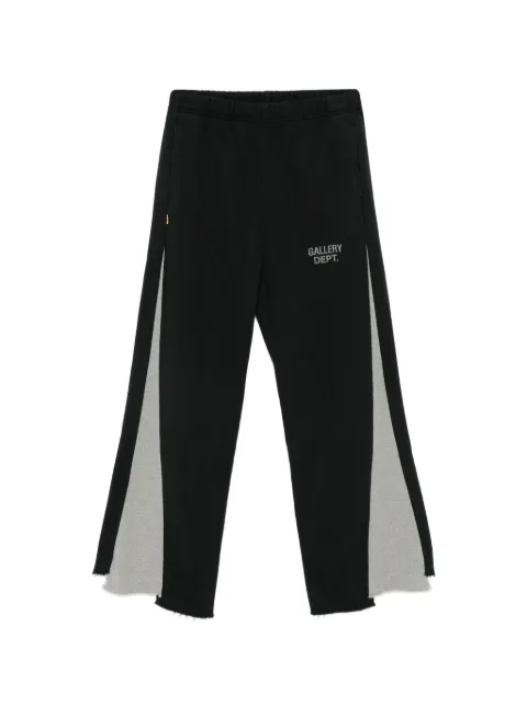 GALLERY DEPT. twisted-leg logo track pants Black BTM016