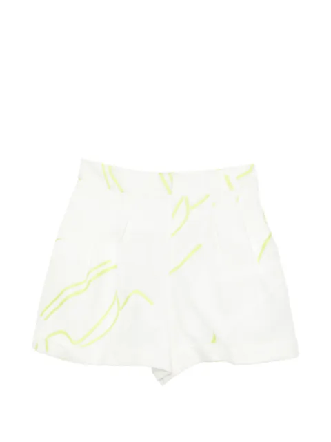 SHIATZY CHEN lightweight jacquarded shorts White 160153