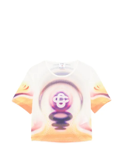 Casablanca graphic-print T-shirt Orange WSS26JTS03401