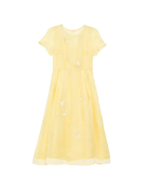 SHIATZY CHEN embroidered midi dress Yellow 160045