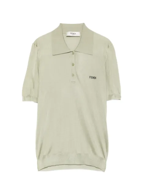 FENDI button-up polo shirt Green FZXE82AW4V