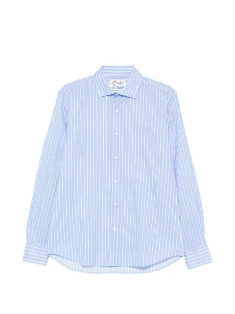 MC2 Saint Barth striped shirt Blue LCM0001