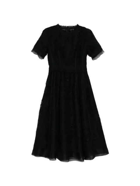 SHIATZY CHEN lace midi dress Black 160485