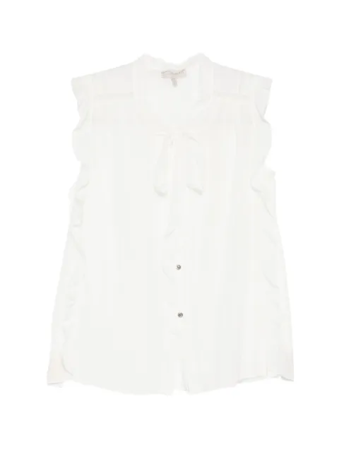SHIATZY CHEN lace chiffon halter top White 160214