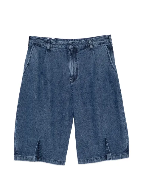 Ader Error pleated denim shorts Blue BP01SSJE0201BL