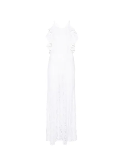 Antonino Valenti Guinea ruffled maxi dress White 9211AVNS03