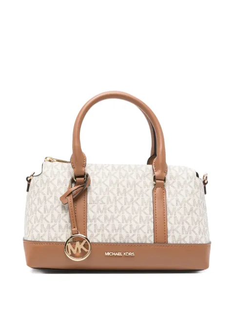 Michael Kors small Andie logo-charm tote bag Neutrals 30S6G3PS1B