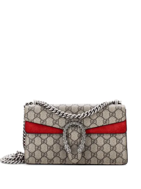 Gucci Pre-Owned Dionysus Bag GG Coated Canvas with Crystal Embellished Metal Small shoulder bag Brown K9THLSCD8ER9QK5E