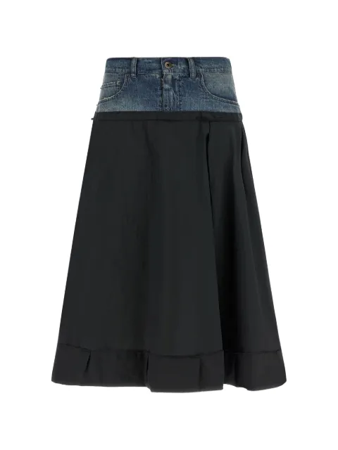 Maison Margiela denim insert midi skirt Black S51ME0049MTN142900