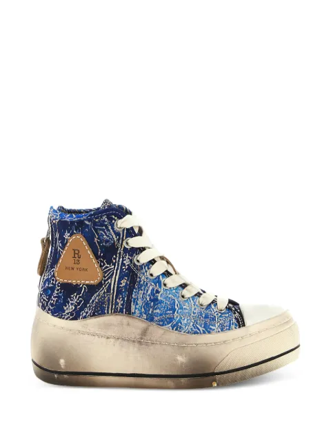 R13 Kurt Bandana platform sneakers Blue R13S5029S259ABLUEBANDANAPRINT