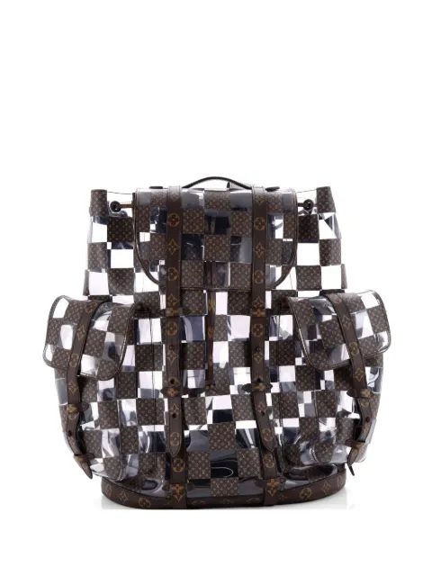 Louis Vuitton Pre-Owned Christopher Limited Edition Monogram Chess Canvas and PVC GM backpack Brown HWRYLCVEGWXJXNYH