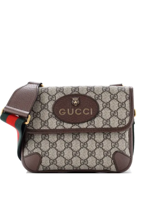 Gucci Pre-Owned Neo Vintage Flap Messenger GG Coated Canvas Small crossbody bag Brown W3GU9IW7885VG8K2