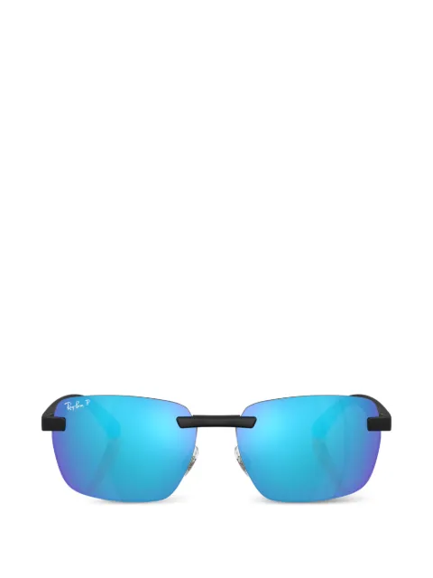 Ray-Ban rimless rectangle-frame sunglasses Black RB4470CH