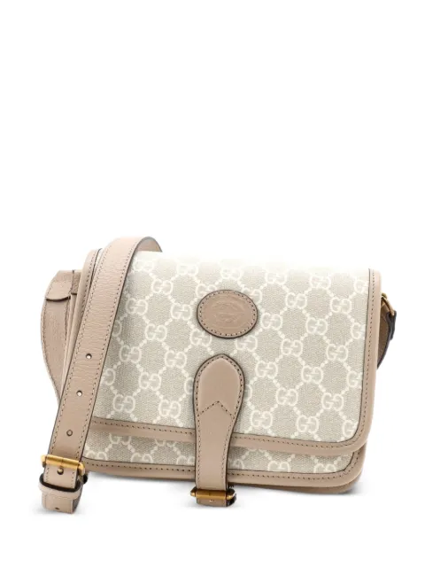 Gucci Pre-Owned Interlocking G Patch Messenger Bag GG Coated Canvas Mini crossbody bag Neutrals TO1FVIYRVDD6G0FH